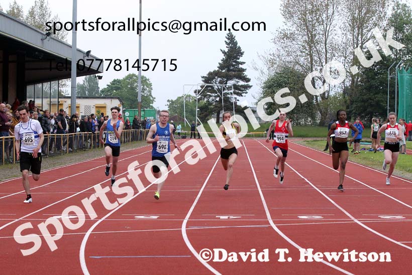 100 metres, 2021 North East Grand Prix No. 3, Monkton, Wednesday, june 2nd. Photo: David T. Hewitson/Sports for All Pics
